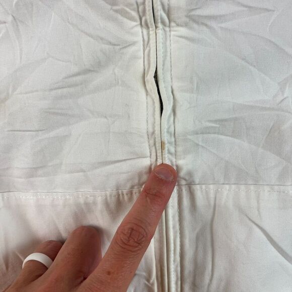 Vtg Polo Ralph Lauren Big Pony Flag Patch Full Zip Jacket Men's L White *Read - Picture 9 of 16